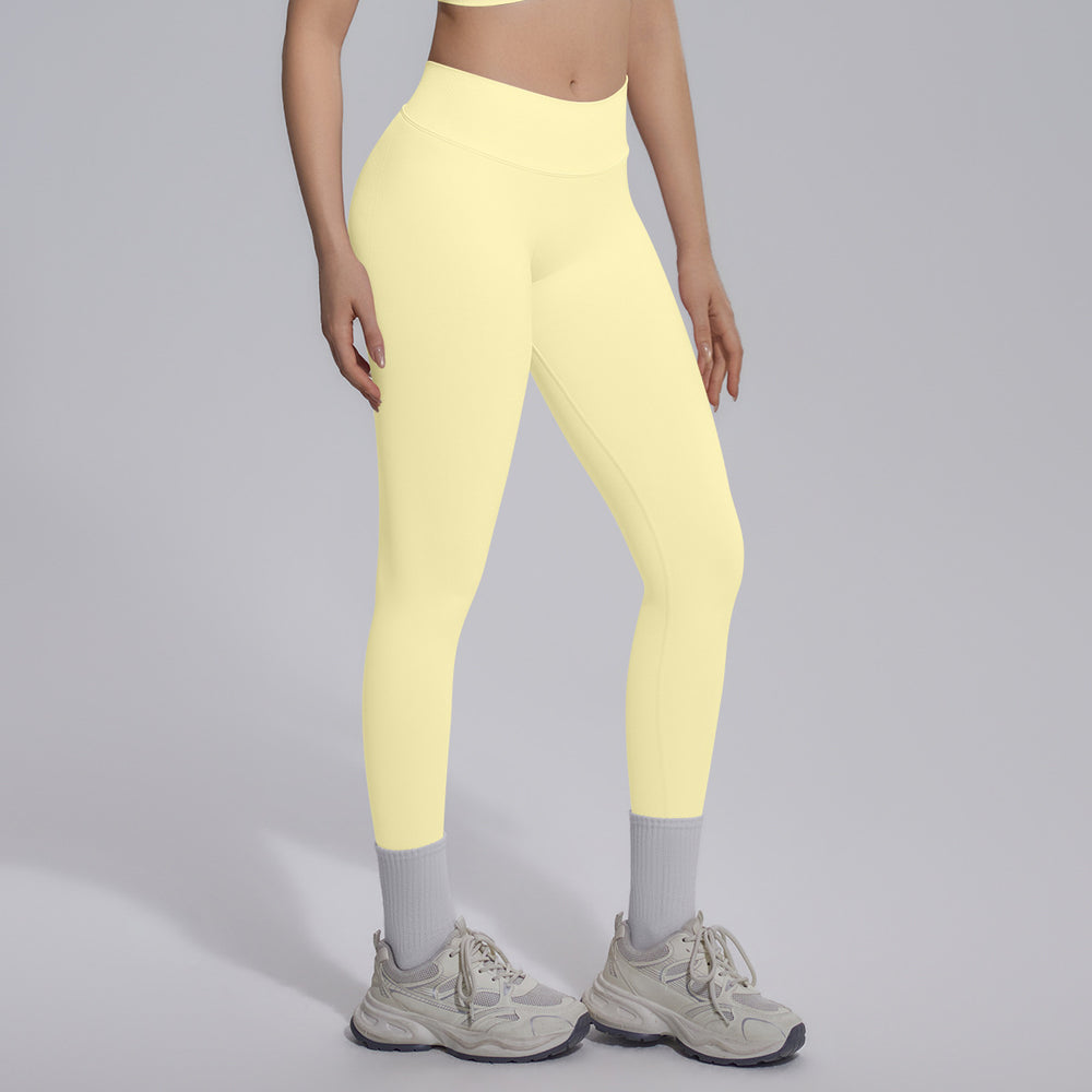 new seamless peach lift yoga pants - v-shaped waist, slimming, running, outdoor fitness leggings