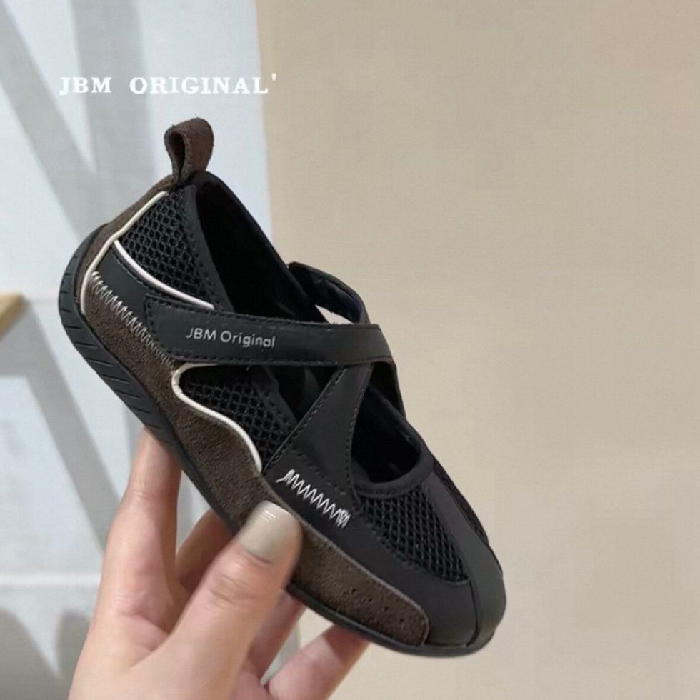 K-stylesummergirlretro ballet shoes new arrivalkids cross mary jane flatsflats shoes