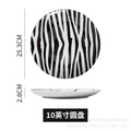 European-style popular creative ceramic dessert plate, three-layer skewer plate, snack plate, pastry plate, afternoon tea special flat plate