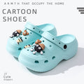Thick sole crocs women's toe cap non-slip deodorizing filter not tired feet summer 2025new arrivalfashion slippers women's outwear