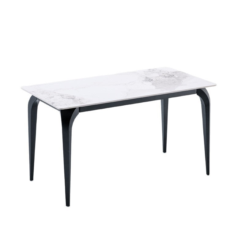 Rock slab dining table small apartment for homenew arrival modern casualaccessible luxury dining table rectangular dining table elephant leg dining table