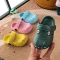 New summer indoor anti-slip korean style baby clogs - cute dinosaur closed-toe sandals for toddlers
