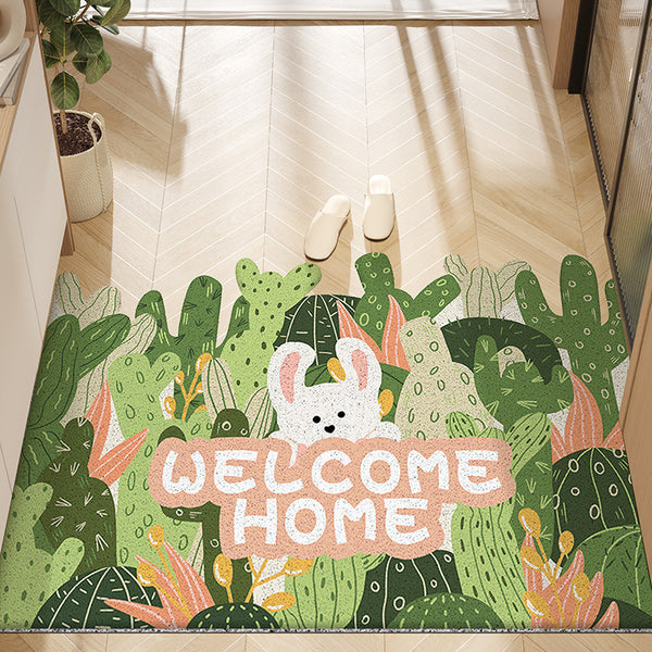 Silk ring floor mat household entrance door floor mat entrance entrance entrance entrance entrance foot mat gate door can be cut door mat carpet wholesale