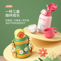 High-style kids' insulated water bottle: food-grade 316 stainless steel, thickened, drop-proof, portable, and with a fun pop-up lid