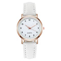 Women's luminous digital retro nubuck leather casual quartz watch - night glow vintage style