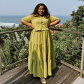 European and american style women's clothing  autumn new arrival: loose fit plus size turn-down collar short sleeve shirt and high waist a-line midi skirt two-piece set