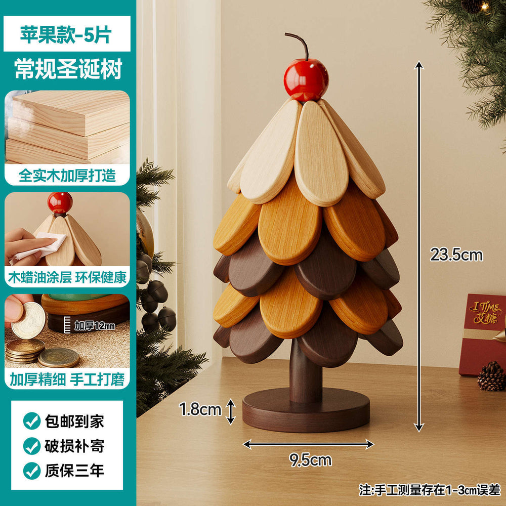 christmas tree solid wood insulation mat, a tree coaster, dining table decoration, creative oven mitts pad, high temperature resistant pot and bowl pad