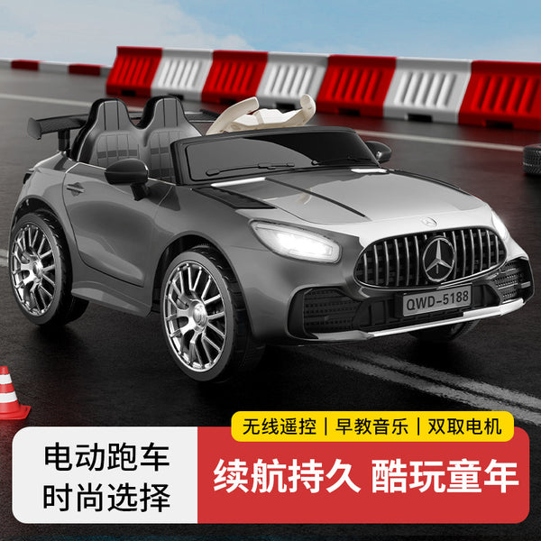 Double children's electric vehicle four-wheel car baby toy car can sit baby boys and girls remote control four-wheel drive stroller
