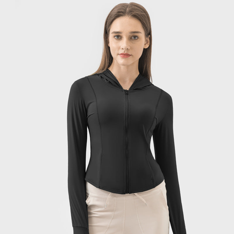 Summer outdoor sun protection clothing for women new arrival hooded sports uv protection outwearupf50+ sun protection clothing dss095