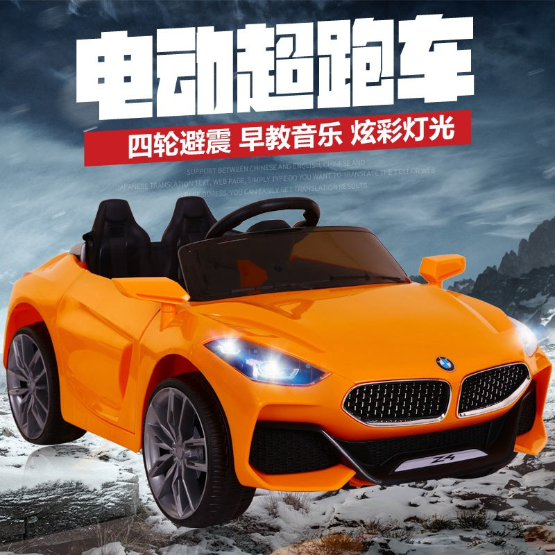 Manufacturer supplies children's electric car four-wheel remote control children's car baby toy car can sit silent swing work