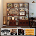 Chinoiserie bogu rack tea set storage rack living room tea display rack duobao pavilion for home tea cabinet purple clay pot display rack