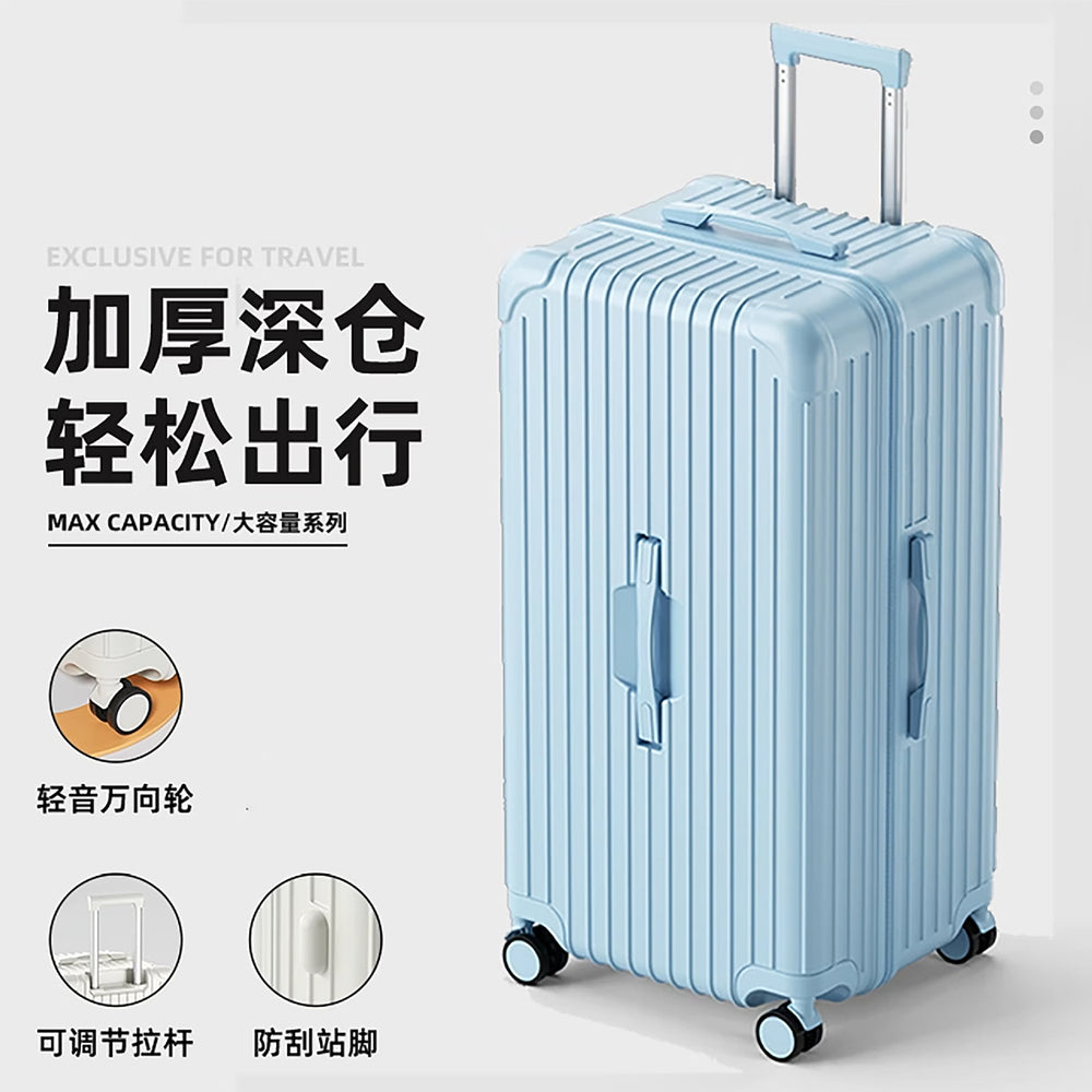 Large capacity luggage suitcase women 2025new arrival student multifunctional thickened trolley case suitcase 28inch men password box