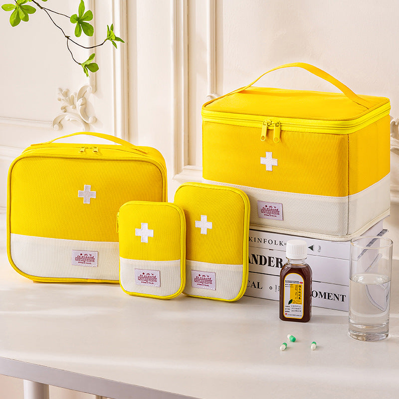Portable First Aid Kit Cross Drug Storage Bag Travel Business Travel Medical Kit Large Capacity Medical Emergency Kit