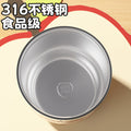 Kids' cartoon double-drink insulated mug, 316l stainless steel coffee cup, stylish design for girls, portable car water bottle with straw