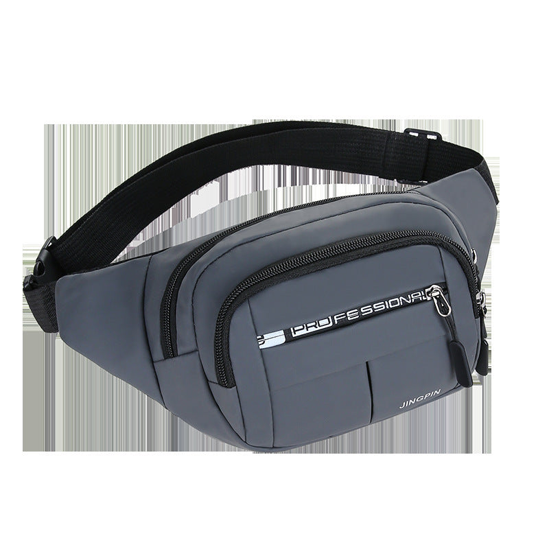 New men's and women's fanny packs, business collection, large-capacity bags, sports multi-function messenger bags, casual waterproof mobile phone breast bags