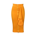 D315 in stock european and american clothing  autumn new arrivalfashion hip cover sexy silm zipper plus size african skirt