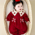 Hundred days full moon first birthday dress monthly age outing romper khaki baby autum clothes infant one-piece baby