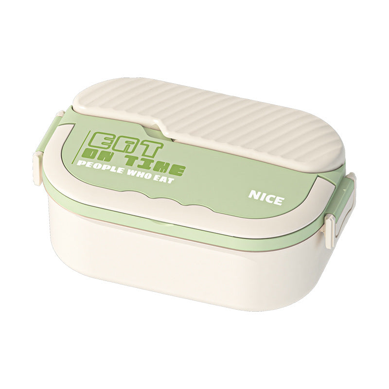 304 stainless steel thermal insulation lunch box Office workers can microwave oven heating large-capacity lunch box student grid bento box