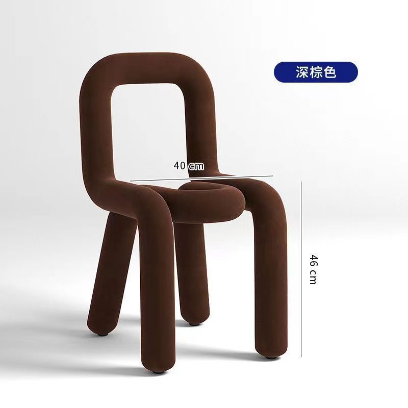Bold Chair椅子创意网红化妆凳子个性休闲异形椅服装店设计师餐椅