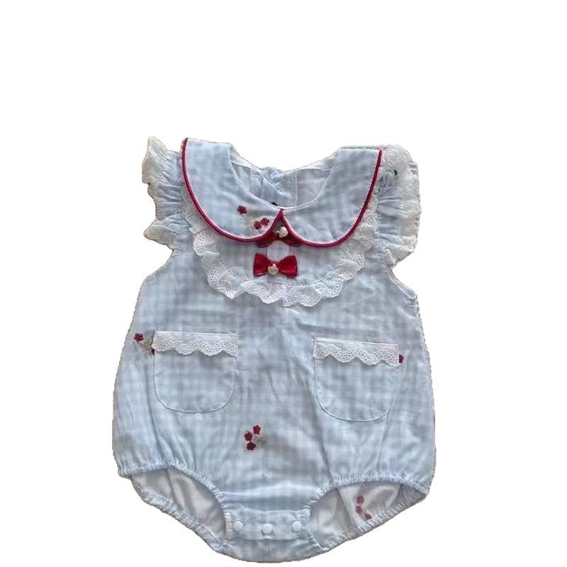 Summer sweet floral romper baby clothes girl outfit summer chic lightweight bodysuit