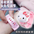 Kitty cat luminous music watch - frozen princess cartoon cute toy flip digital watch - gift for boys and girls