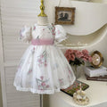 Girls' dress  summer little girl mesh lace princess dress fresh mesh
