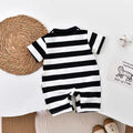 Newborn baby summer romper - full month celebration bodysuit - unisex short sleeve lightweight summer outfit for newborns - baby onesie