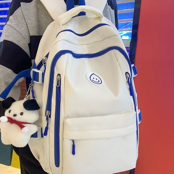 Wholesale 2023 new  large-capacity backpack, simple female student junior high school schoolbag backpack
