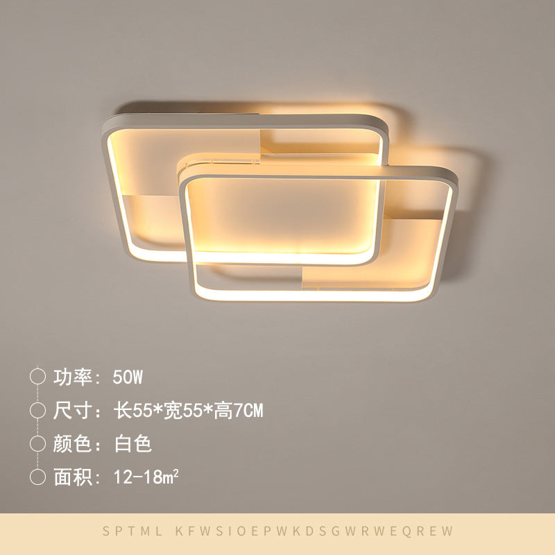 Tmall Lighting Modern Simple Atmosphere Whole House Lighting Combination Package Cream Wind Tmall Genie Smart Living Room Light