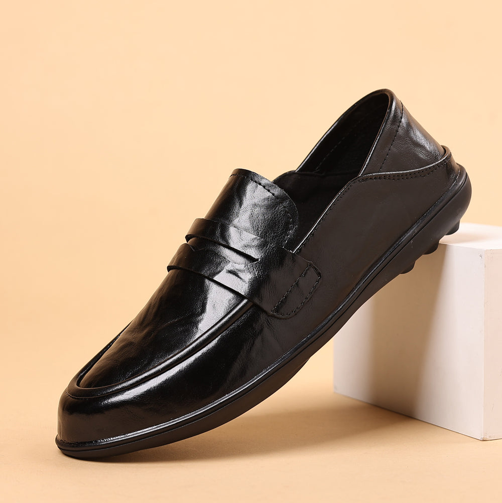 Spring/summer new leather loafers - british style formal business casual men's slip-on shoes