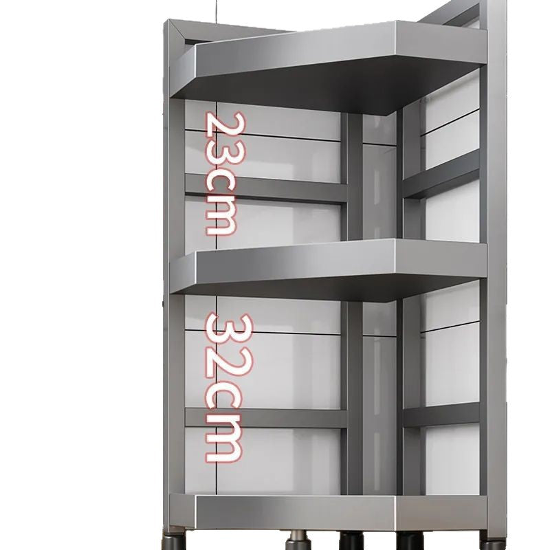 Gun gray spice rack triangle storage rack stove countertop corner chopstick tube storage corner kitchen corner fan-shaped rack