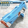 electric glock water gun - automatic, self-priming, high-pressure, continuous fire water blaster for kids' outdoor water fights