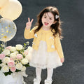 [on behalf of delivery] girls' tweed style dress spring & fall suit skirt  new style cute princess skirt for girls
