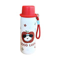 Cute cartoon high-value insulated tumbler, 316 stainless steel, women's outdoor school double-drink tea and water separation portable water bottle