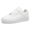 Men's spring new arrivals: breathable white sneakers, trendy and versatile thick-soled athletic casual low-top skate shoes for students