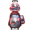 New arrival primary school students can be equipped with pull rod school bag lunch bag pencil bag three-piece set kids cute cartoon backpack