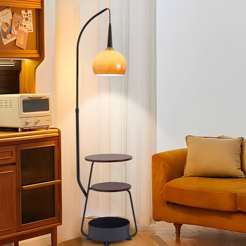 Used new arrival storage function floor lamp all-in-one grapefruit lamp living room sofa beside atmosphere coffee table fishing lamp