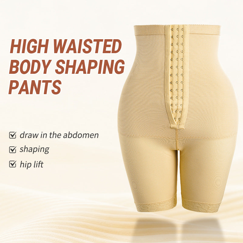 foreign trade body shaping jumpsuit zipper buttoned body shaping bodysuit tummy control cross-body hip lift corset female body shaping