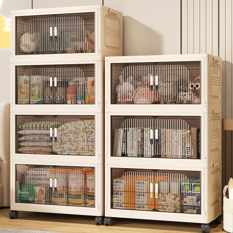 40-70 Wide Baby Wardrobe Children's Clothes Organizing Box Baby Wardrobe Plastic Household Snacks Storage Storage