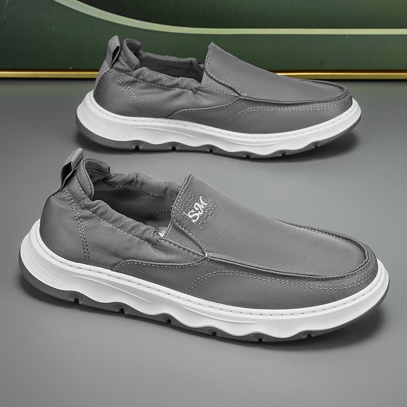 Ice silk canvas men's shoes winternew arrivalpopular lazy one-leg sports casual sneakers old beijing cloth shoes