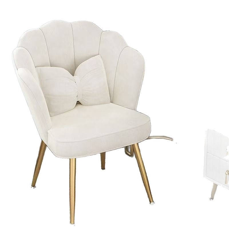 Accessible luxury chair makeup stool popular makeup chair for home lazy bedroom storage back chair dressing stool manicure chair