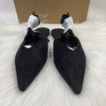 Za2025 winter new pointed-toe leopard print women's shoes - spring/autumn retro soft sole suede black commuter shoes
