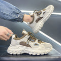 Popular hot-selling men's shoes 2025 new spring versatile casual height-increasing white sports hong kong style dad ins trendy shoes