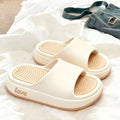 2025 women's summer new style platform slippers - thick-soled, indoor/outdoor, fashionable thong sandals, fairy style cool slippers