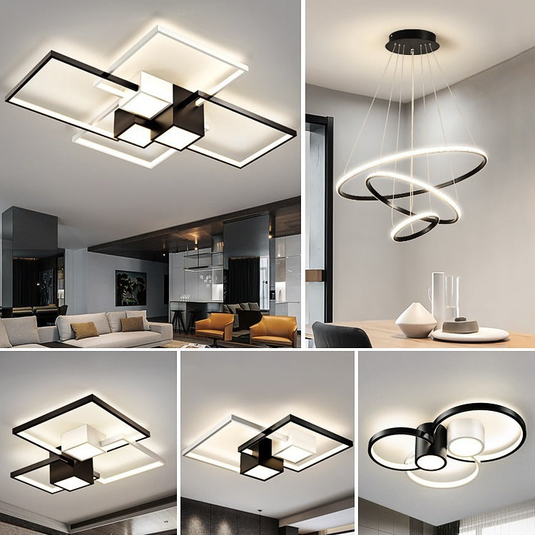 Living room light Modern simple atmospheric lighting 2025 new light luxury bedroom ceiling whole house lighting combination set