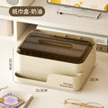 Desktop tissue box living roomaccessible luxurycasual creative coffee table classy paper box for homemultifunctional pen holder storage box
