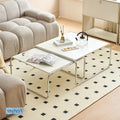 Langyujia for homewrought iron coffee table side table living room sofa creative coffee table bracket combination paint combination cream style