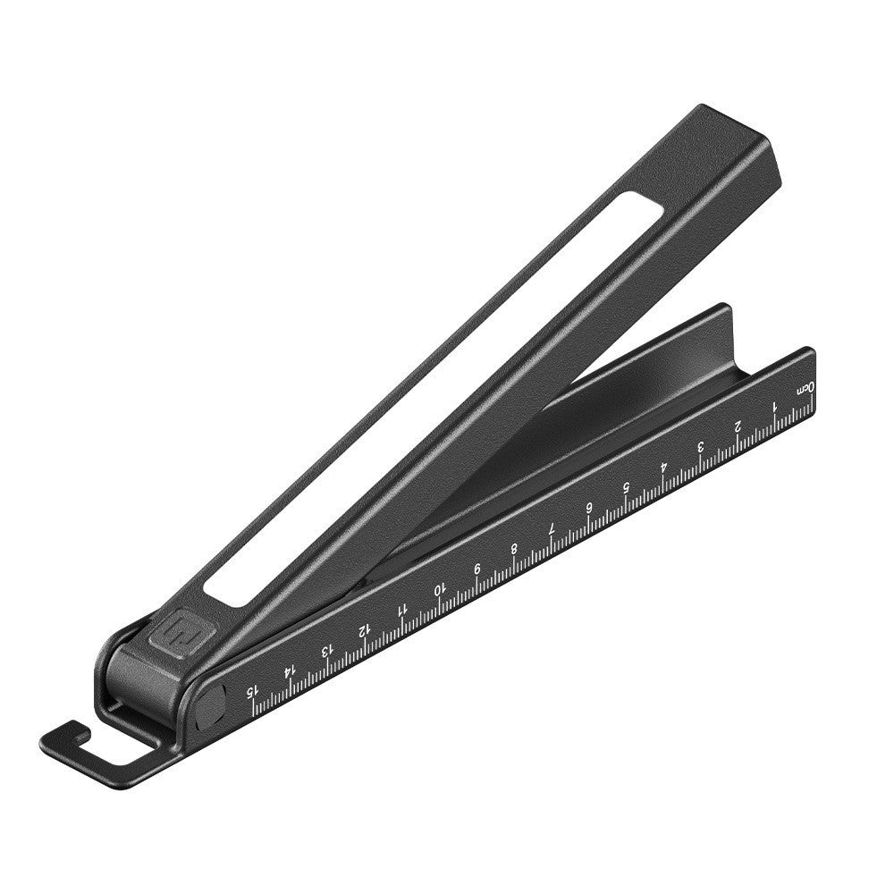 Cross-border new three-light source magnetic folding work light USB charging screen display with ruler LED maintenance flashlight