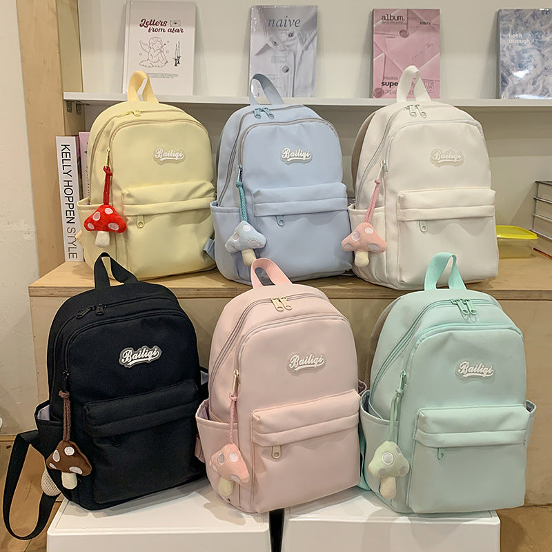 Women's backpack - premium lightweight travel backpack, large capacity, minimalist solid color, perfect for school, middle school, and college students