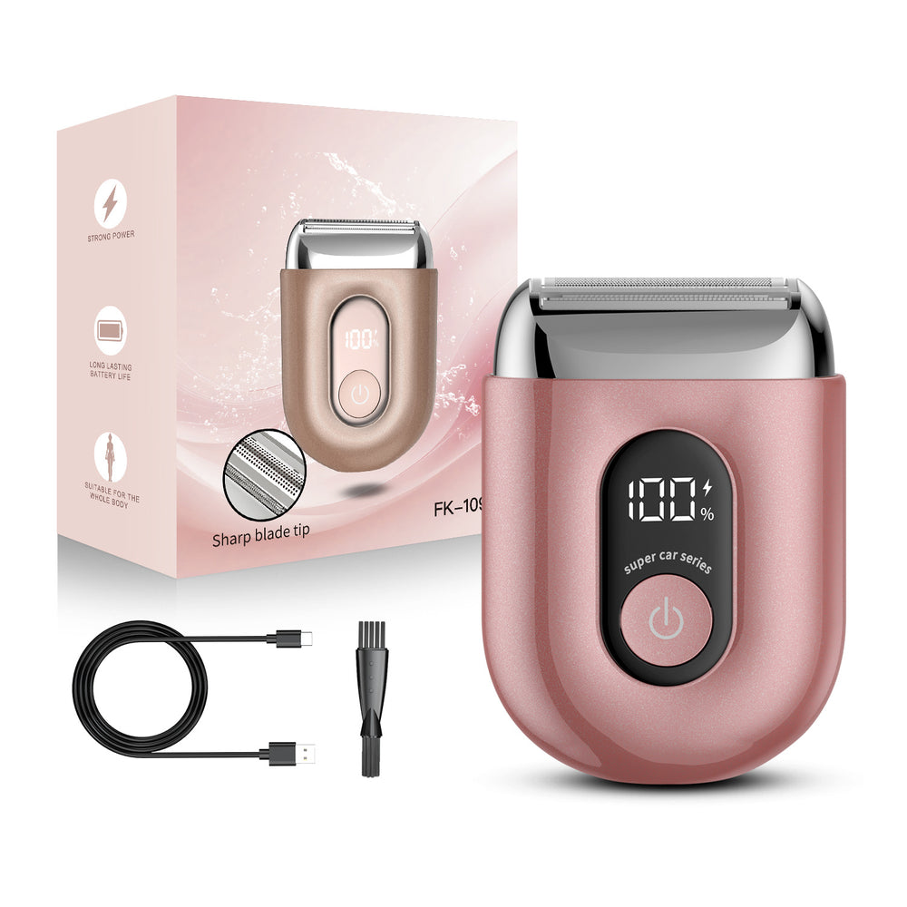 New magnetic electric epilator for women - mini, portable, for intimate and underarm hair removal. washable, fast charging, digital display